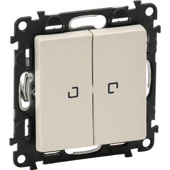 Переключатель LEGRAND Valena LIFE двухклавишный 10АХ 250В с подсветкой с лицевой панелью слоновая кость Переключатель LEGRAND Valena LIFE двухклавишный 10АХ 250В с подсветкой с лицевой панелью слоновая кость