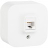 Розетка LEGRAND RJ45 категория 5e UTP Quteo IP 20 белый 782224