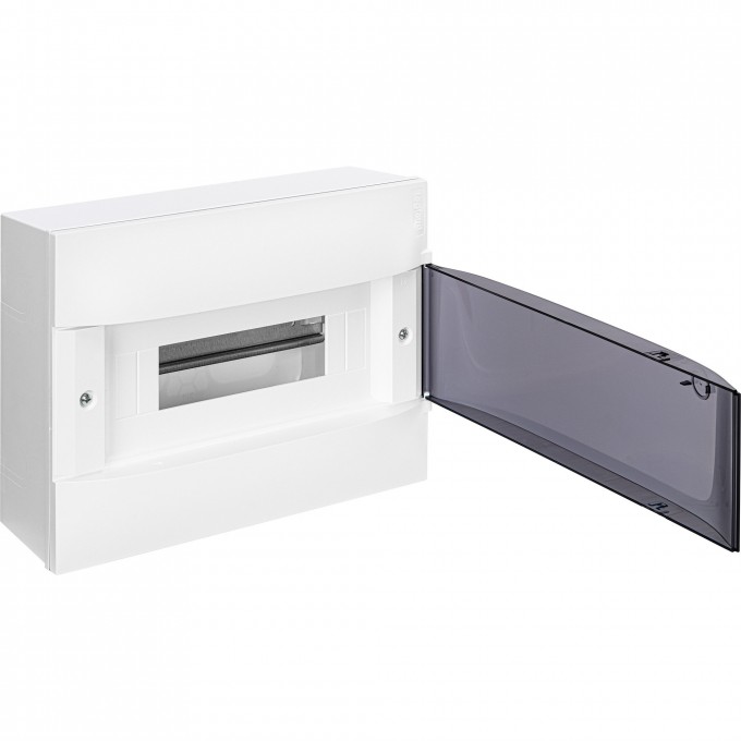 Пластиковый щиток LEGRAND PRACTIBOX S навесной 1X12 дымчатая дверь 135611